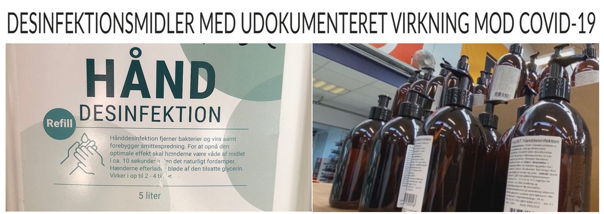 Håndsprit skal IKKE give falsk tryghed